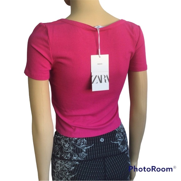 Zara pink short sleeve top - Picture 5 of 5